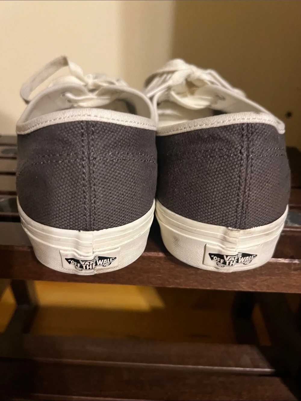 Vans Black Canvas Low-Top Sneakers with White Accents